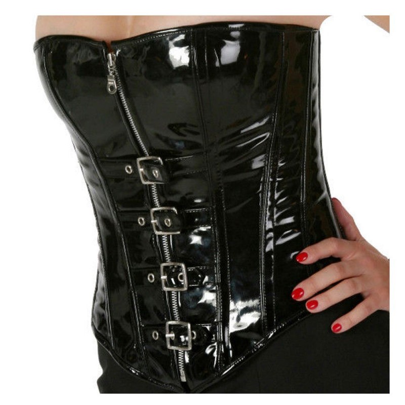 Women Victorian Vintage Corset Bustier Boned Buckle Overbust Corset